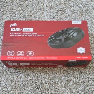 POL DB+ 6.5" Coaxial Speakers - Red and White